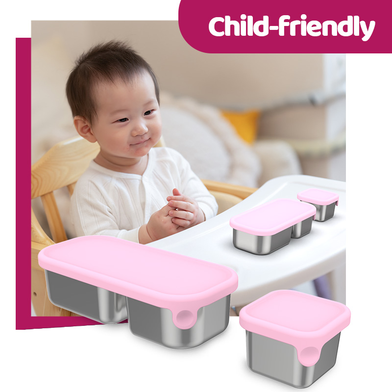 Aohea OEM ODM 67oz Theros for Hot Food 3 Layered Stackable Insulated Lunch Box Soup Theros Jar Comes with an Insulated Bag Suitable for Office Lunches and Outdo