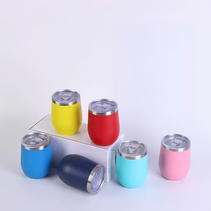 12oz Stainless Steel Coffee Wine Tumblers Cups Double Wall Tumbler