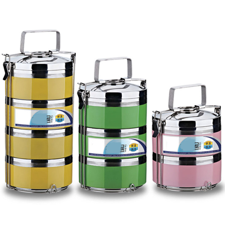 Stainless Steel Box Thermal Stackable Lunch Box Insulated Bento Lunch Container