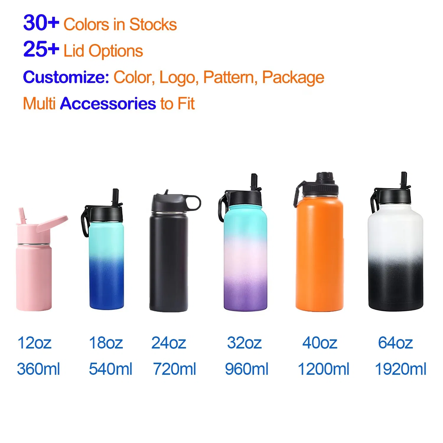 18/8 Stainless Steel Thermos Heat Insulated Coffee Cup Mug BPA Free Leak Proof Sports Reusable Double Wall Keep Hot Cold Vacuum Flask Water Bottle FDA LFGB