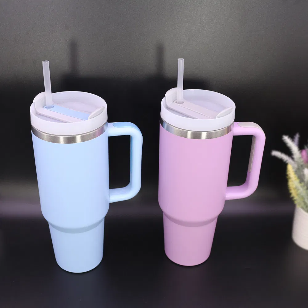 double walls custom 40OZ stainless steel water bottle sports vacuum flask tumbler