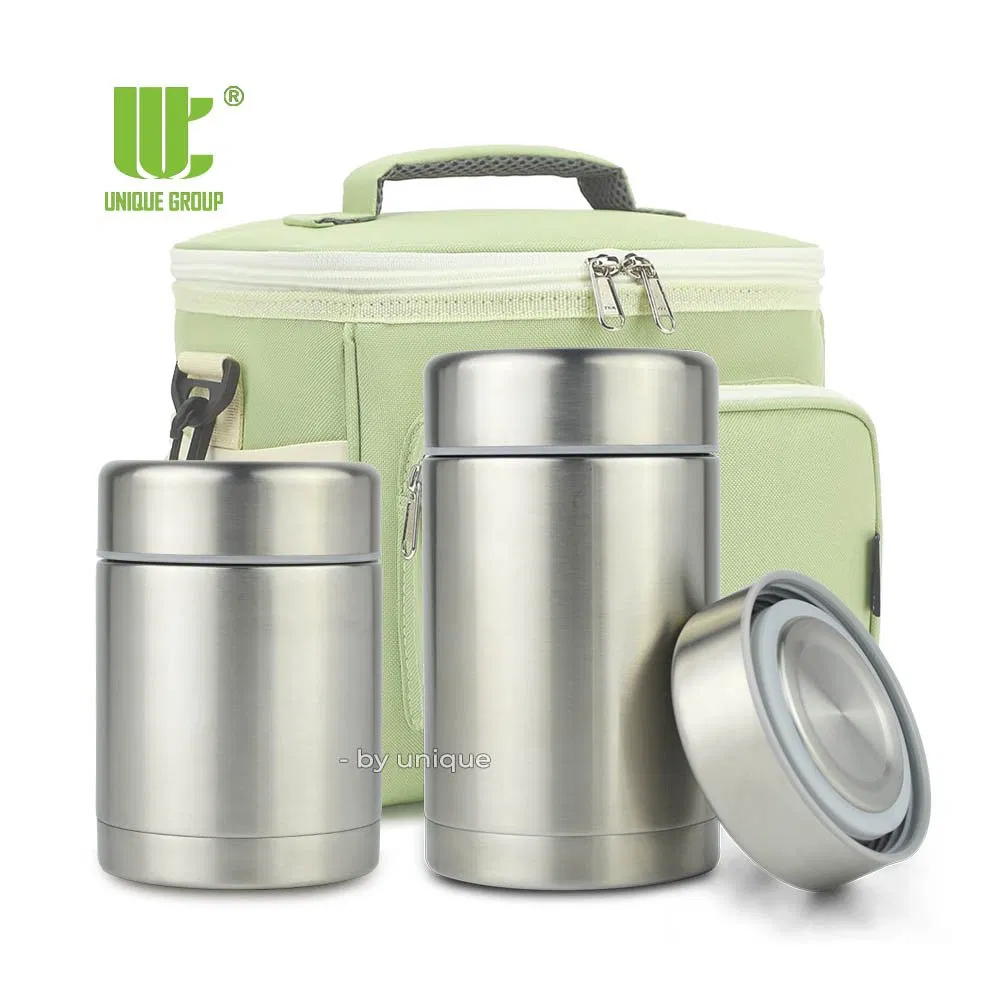 Vacuum Sealed Stainless Food Container Leakproof Thermal Container for Travel Lunch and Hot Meal OEM