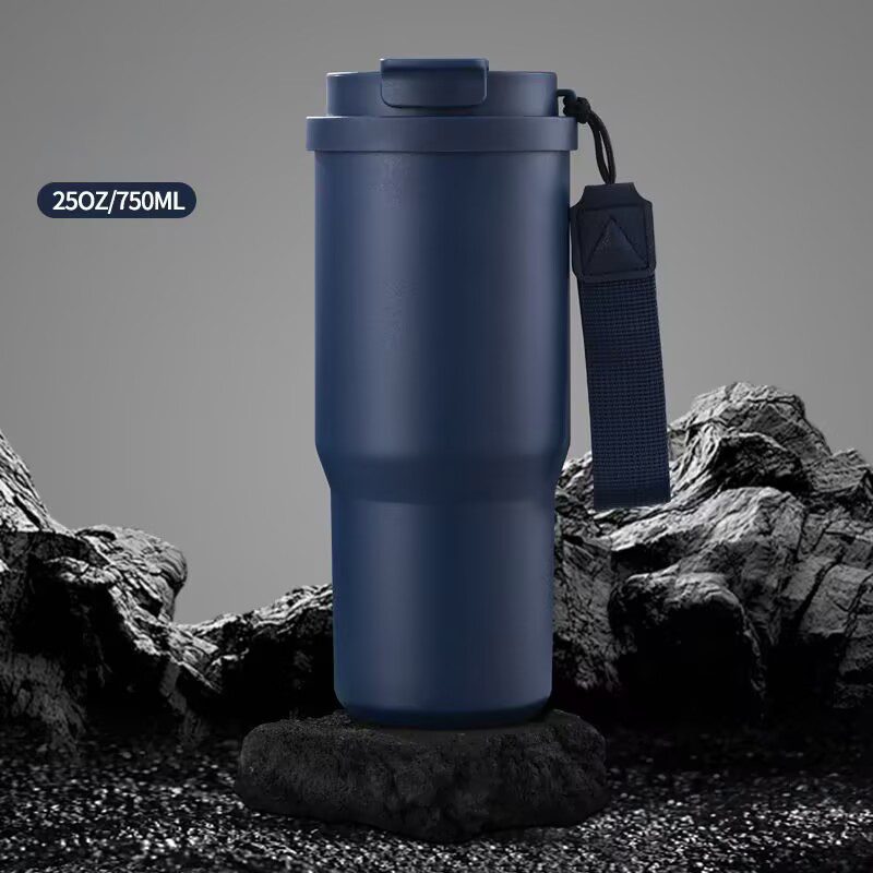 Business Gift Wholesale 24oz Food Grade Straw Tea Infuser Coffee Tumbler