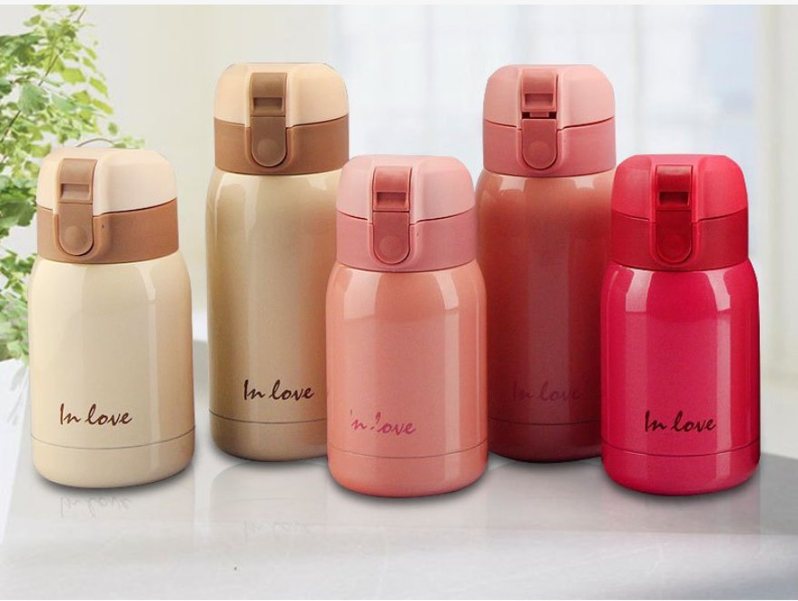 360ml Portable Cute Kids Double Wall Stainless Steel Stainless Steel Thermal Vacuum Flask for School Children