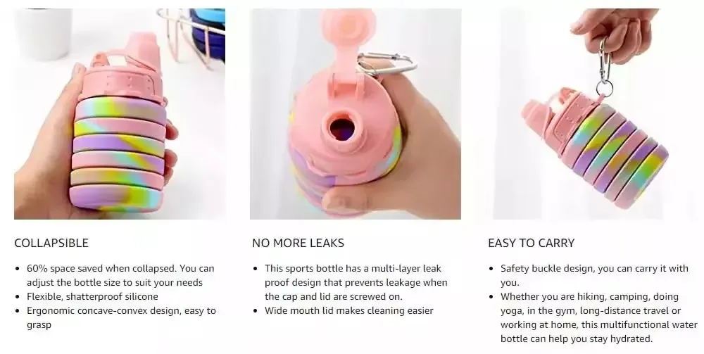 Silicone Collapsible Water Bottle 2