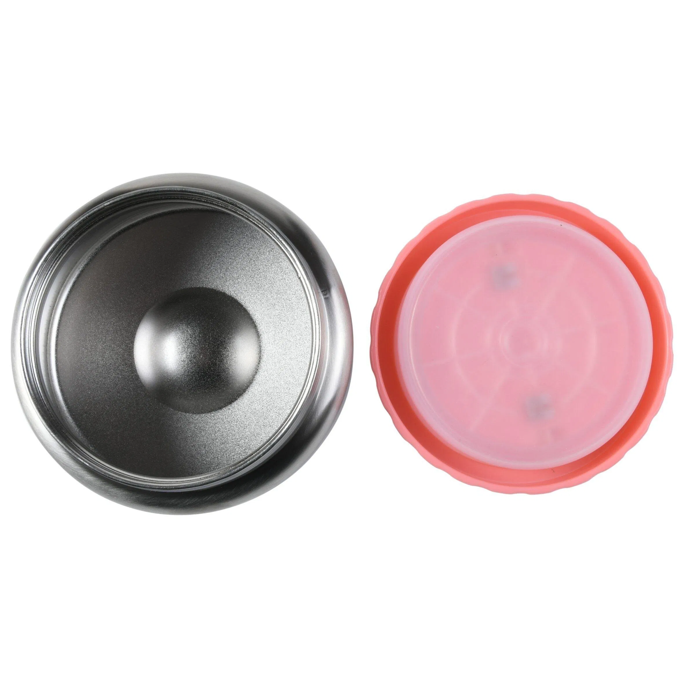 Aohea Obm ODM Theros for Hot Food &amp; Soup 16 Oz Insulated Food Jar with Foldable Spoon Leak Proof Stainless Steel Storage Canteen Double Walled 16 Oz Pearl