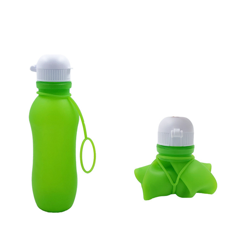 Drinking Bottle Collapsible Water Bottle Silicone Folding Leak Proof for Gym Cycling Camping Hiking Sports Travel Outdoor Wyz16187
