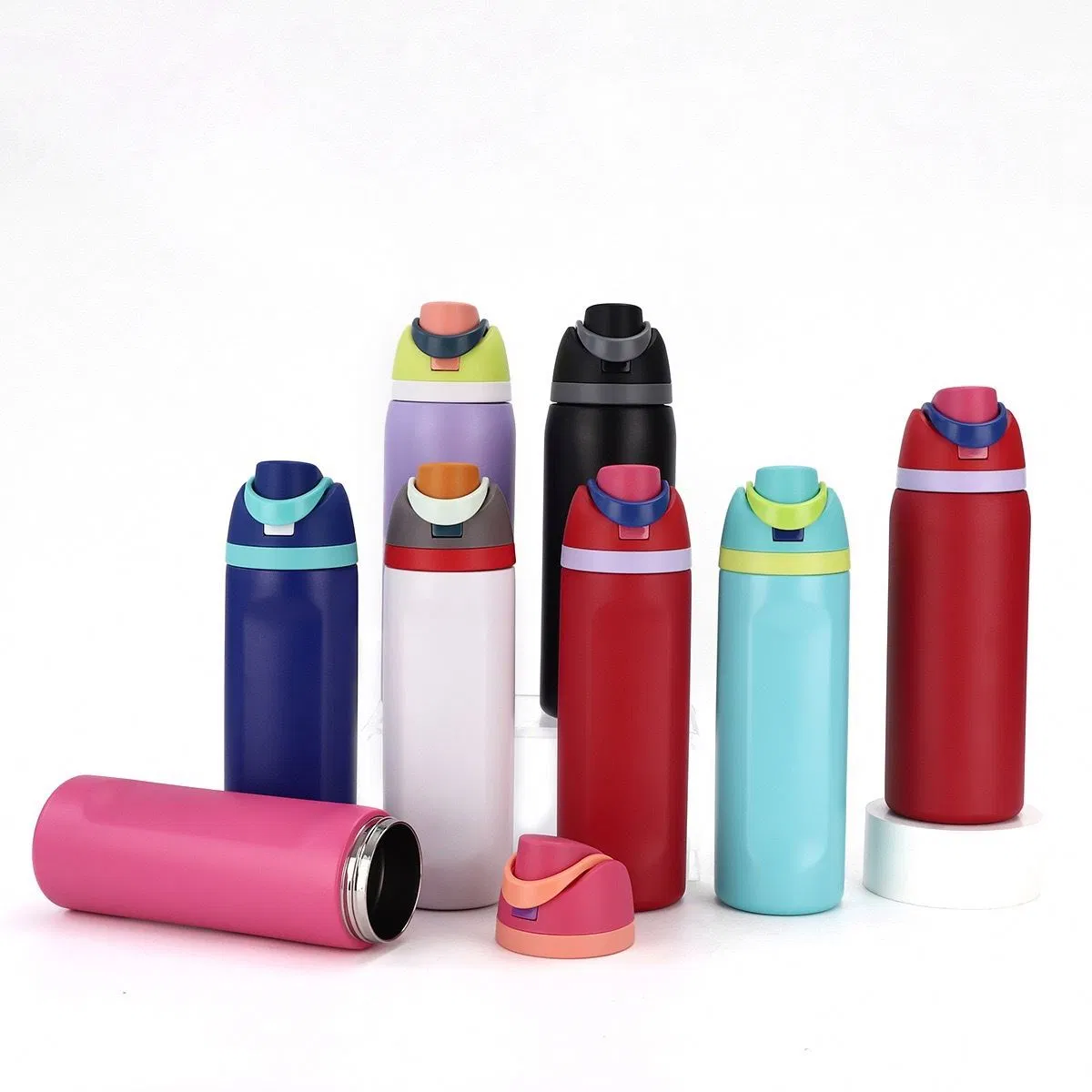 24-Oz Stainless Steel 304 Insulated Mugs with Straw for Sports and Travel BPA-Free Drink Cup for Business Gift Water Bottle