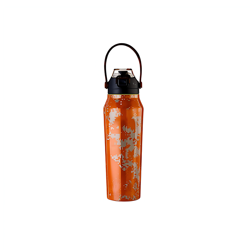Square Vacuum Insulated Stainless Steel Gym Water Bottle