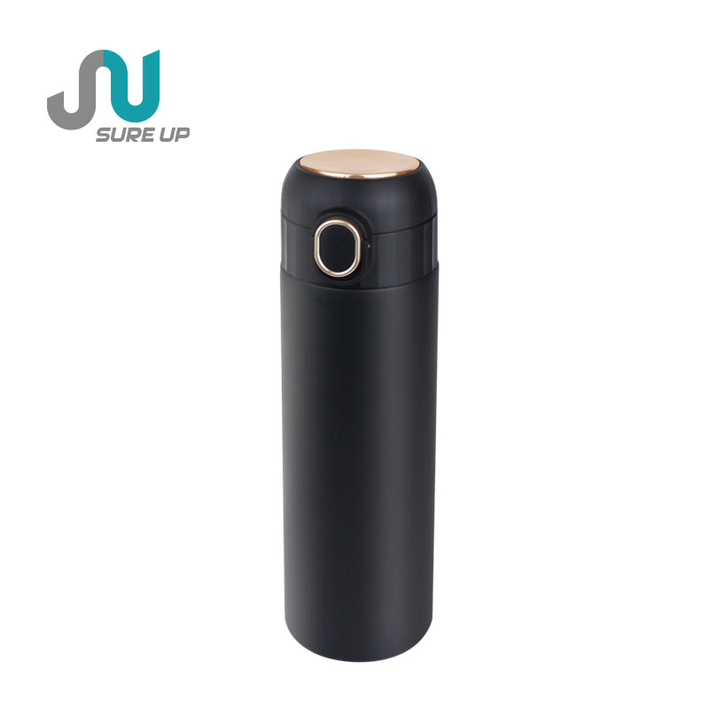 470ml Cute Termo De Agua Safe Lock Button Double Wall Stainless Steel Vacuum Flask 12-24 Hours Thermal Camping Business Gift