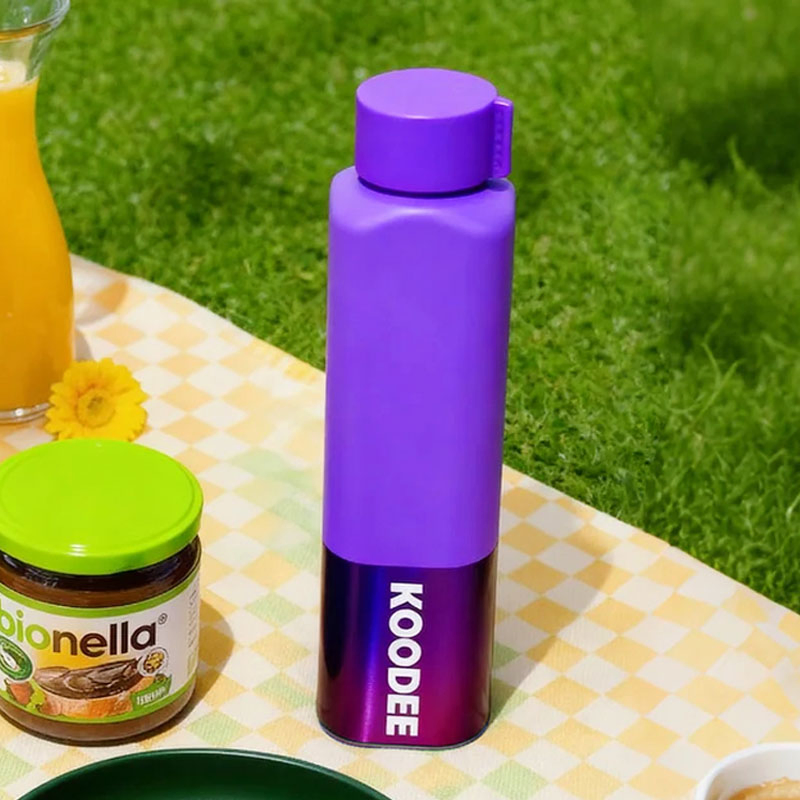 Square Shape Stainless Steel Sport Water Bottle 500ml