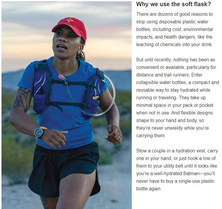 Collapsible Soft Water Bottle