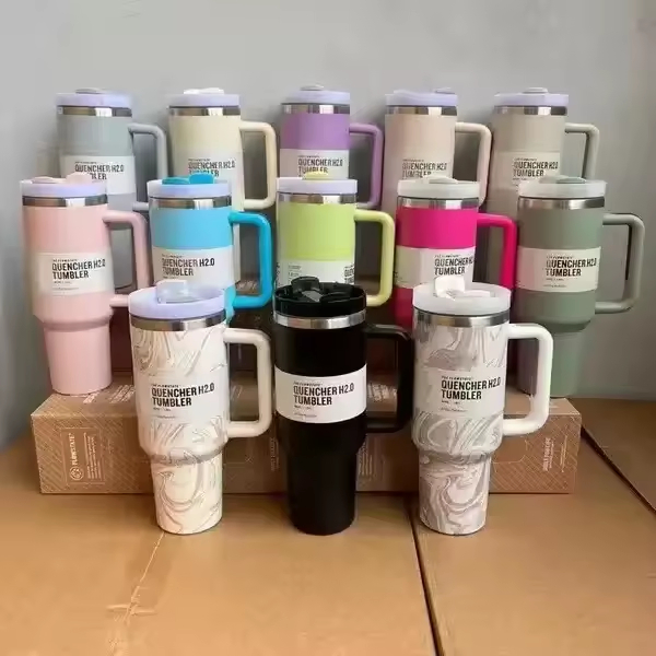 Hot-Sale Personalized40 Oz Stainless Steel Vacuum Insulated Tumbler Travel Fashion Classic 40oz Cups with Lids and Straw