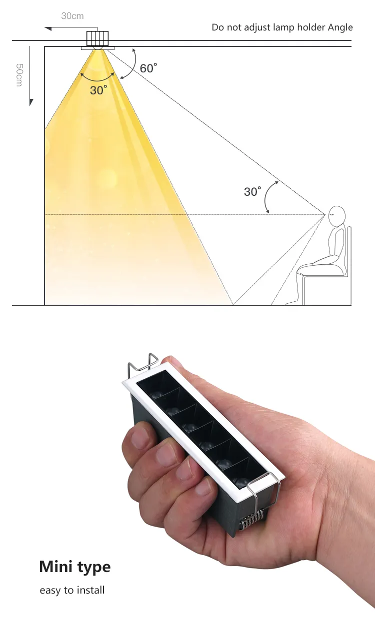 Modern Designer Recessed LED Linear Light for Homes