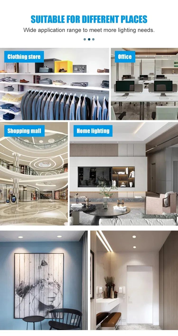 9W Surface Mounted Adjustable Recessed Aluminum LED Ceiling Downlight