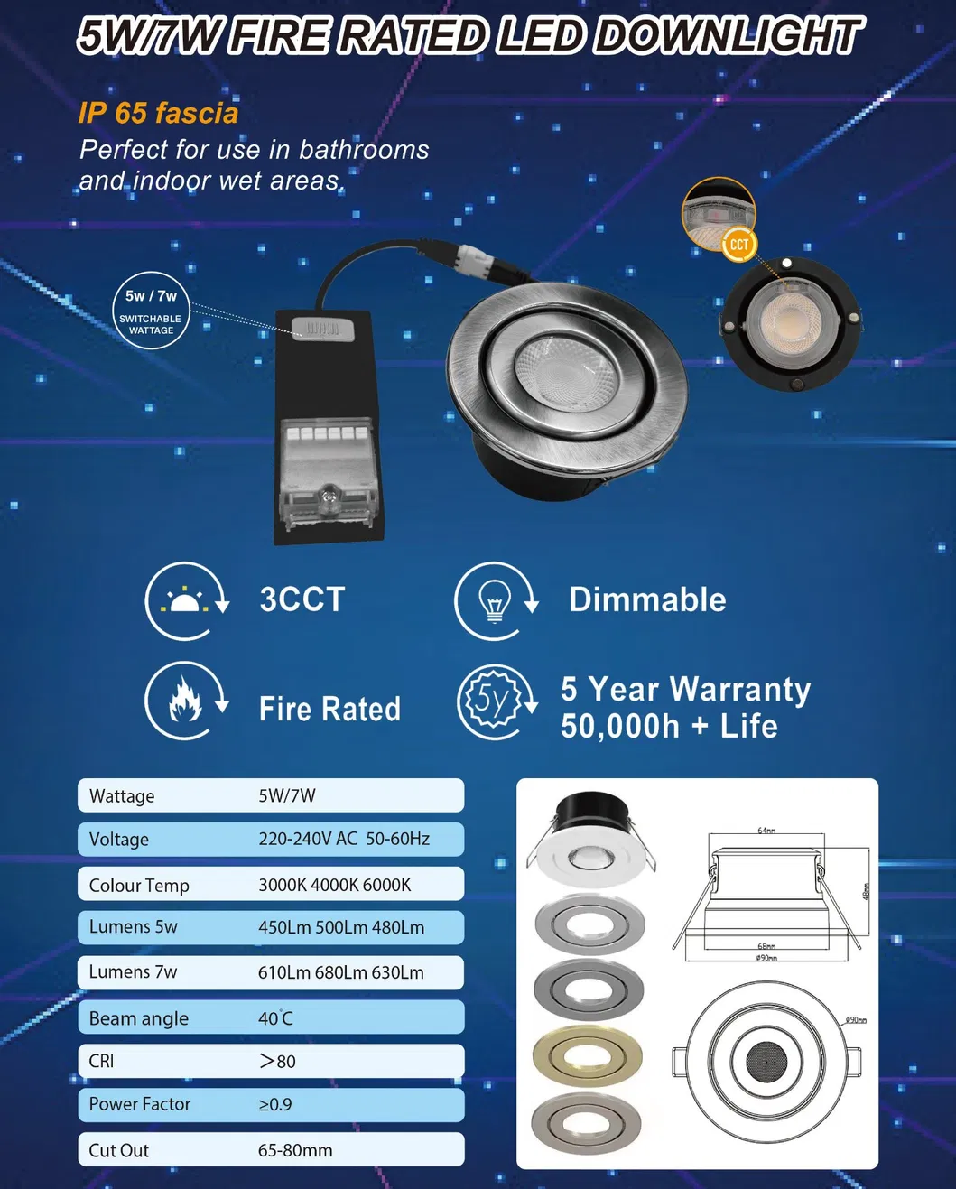 LED Downlight Specification