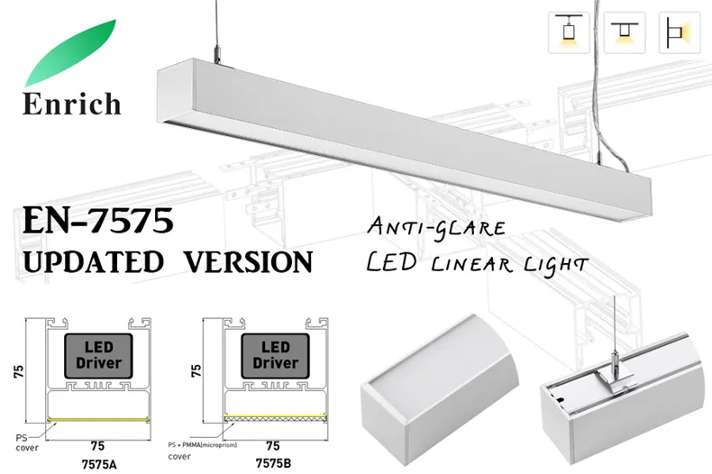 Long Running Suspended LED Linear Light