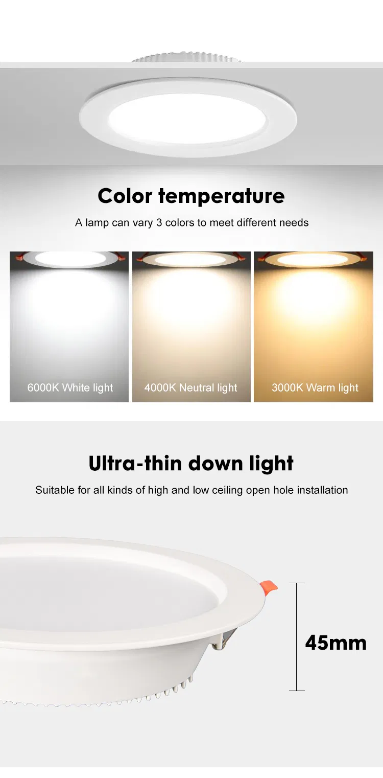 LED Downlight Dimensions