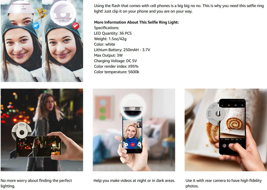 Selfie Ring Light View 6