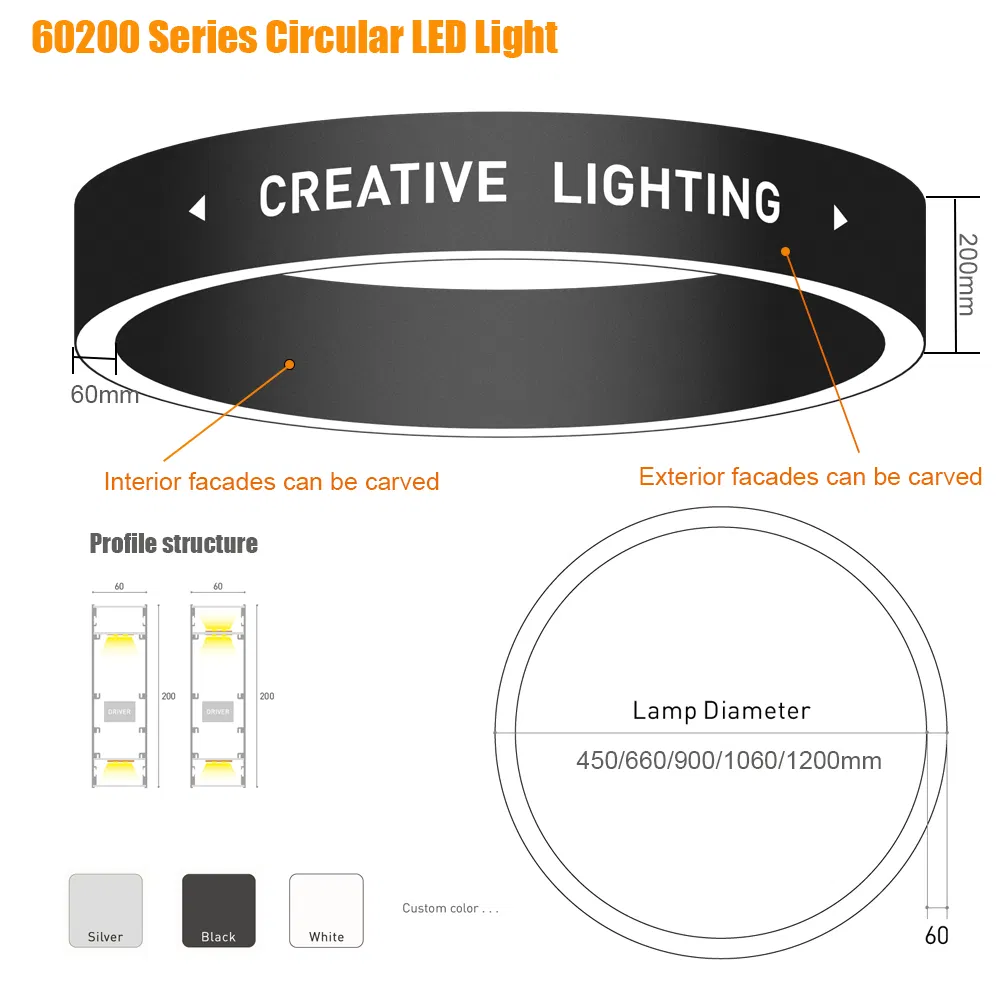 Round Shape Pendant Linear Light