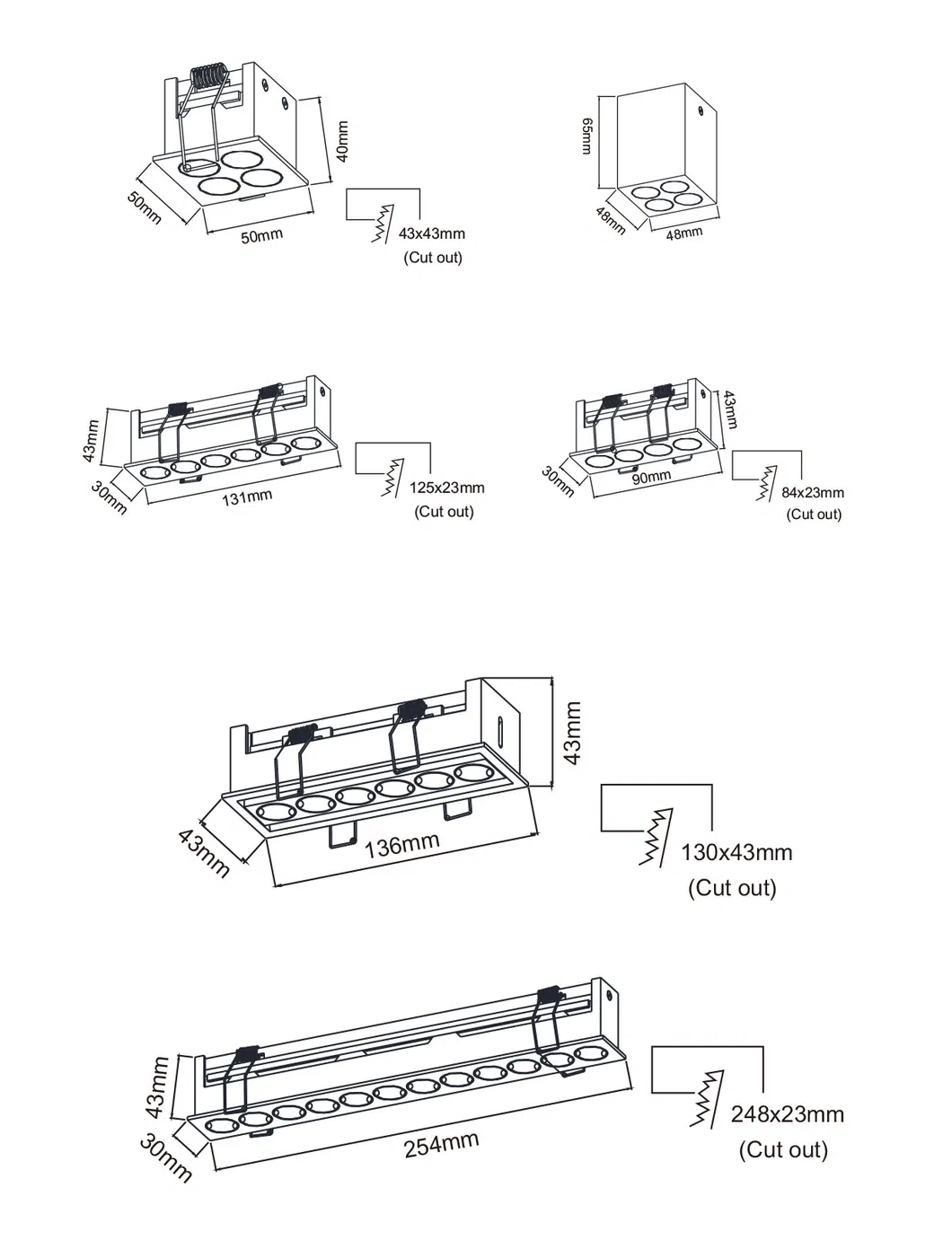 Linear LED Down Light 1
