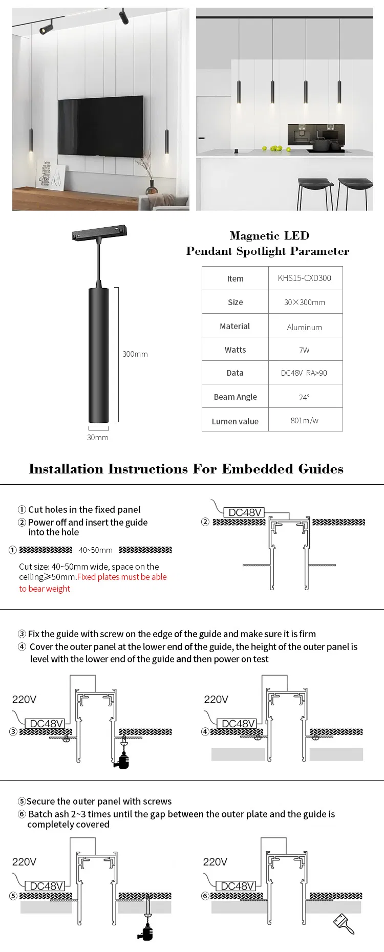 Magnetic Track Light View 5