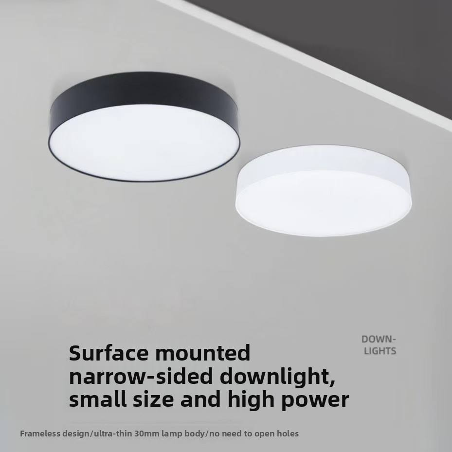 Ultra-Thin LED Surface Mounted Downlight SMD Light Source Multiple Specifications Available Finished or SKD Supply