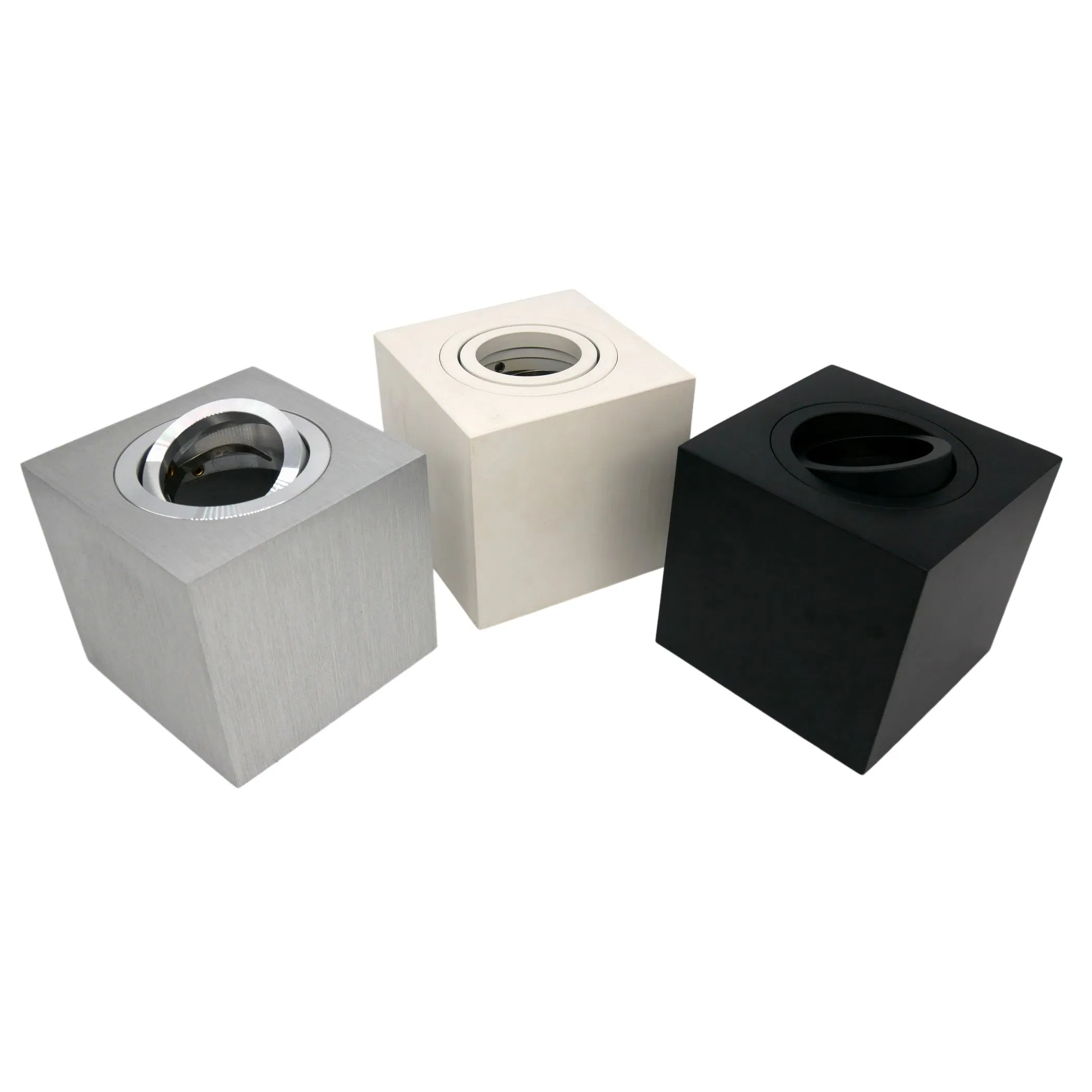 Square Cuboid GU10 LED Halogen Downlight Fixture Surface Mounted Downlight