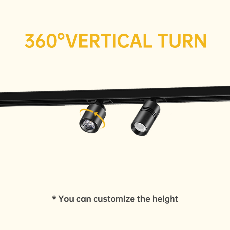 Focus-Adjustable Mini LED Track Light for Museum and Gallery Displays