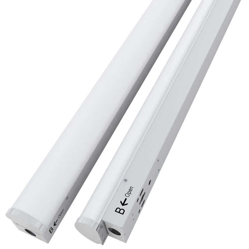 UL Dlc 8 Foot LED Strip Lights 60W-70W-80W-90W-100W Power Selectable LED Linear Lights 150 Lm/W CCT Selectable 3000K/3500K/4000K/5000K/6500K - 0-10V Dimmable