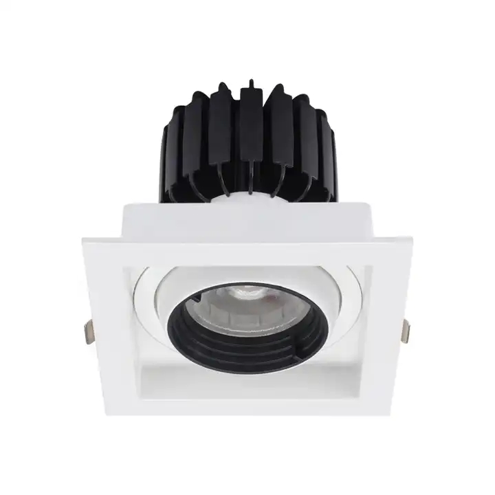 Anti Glare CCT Grill Panel Light Adjustable GU10 Recessed LED Downlight for Project Spotlights