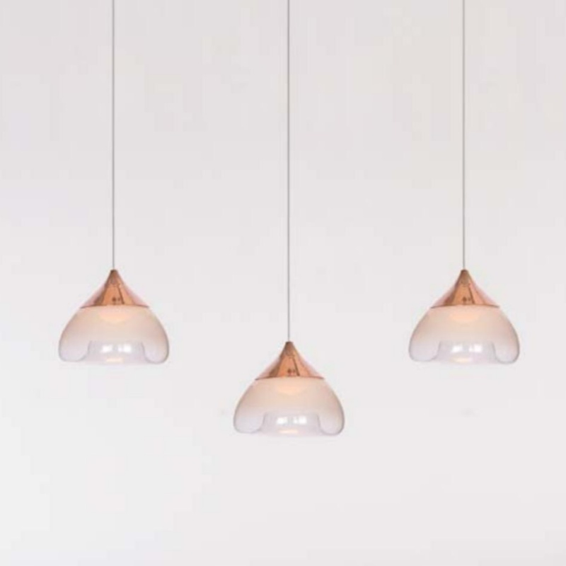 Home Decor Black Luxury Small LED Chandelier Hotel Bedside Hanging Glass Lamp Kitchen Island Nordic Modern Glass Pendant Light