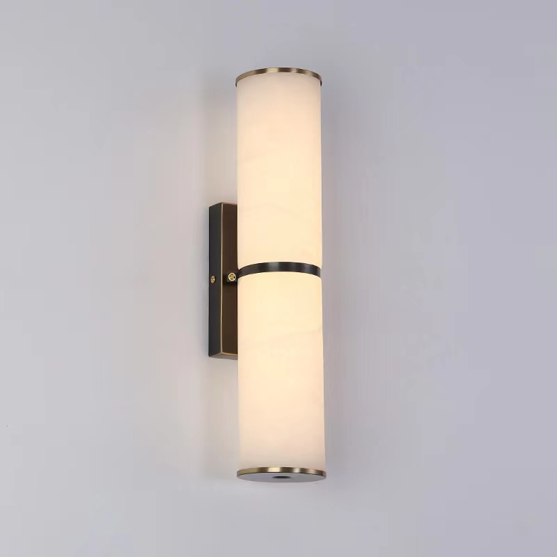 Modern Copper Marble LED Wall Sconces for Corridor Strip Bedside Light Lighting