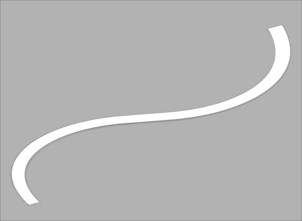 Aluminum Office up-Down Wall Pendant Snake Shape Light