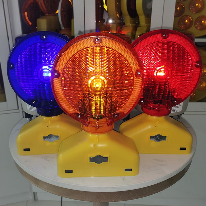 Solar LED Strobe Flashing Rotating Safety Beacon Emergency Traffic Road Portable Waterproof Warning Light