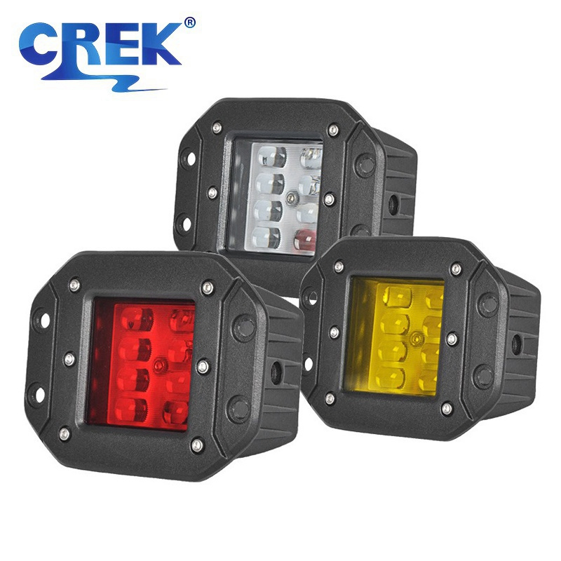 5" 24W Flush Mount LED Offroad Driving Work Light for Car Truck