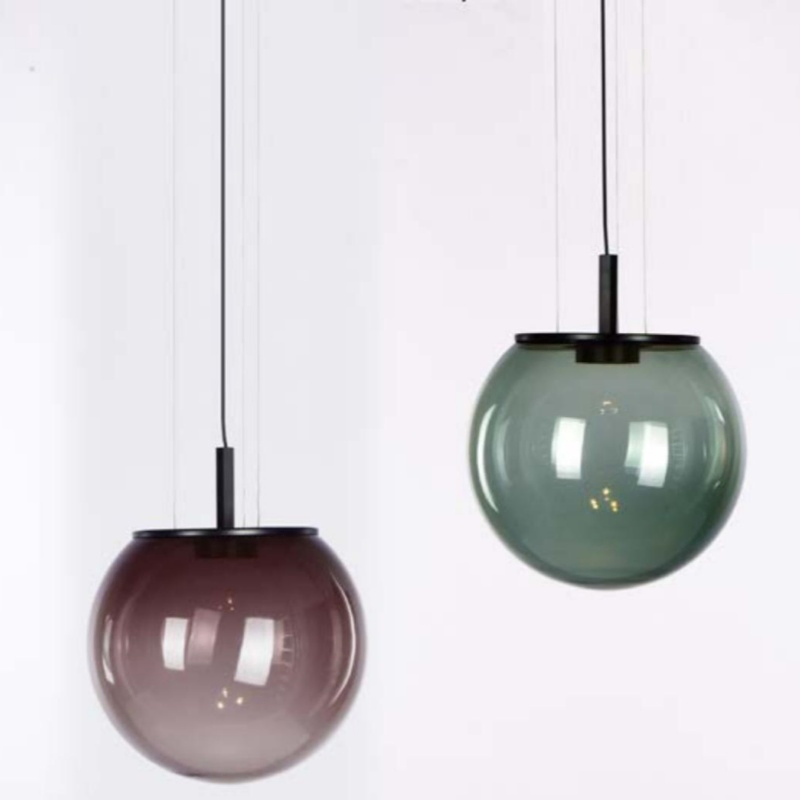 Home Decor Black Luxury Small LED Chandelier Hotel Bedside Hanging Glass Lamp Kitchen Island Nordic Modern Glass Pendant Light