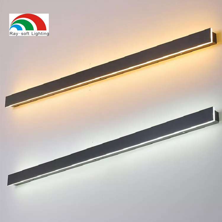 LED Linear Rectangular up-Down Wall Lamp Acrylic Waterproof Outdoor Modern Wall Light