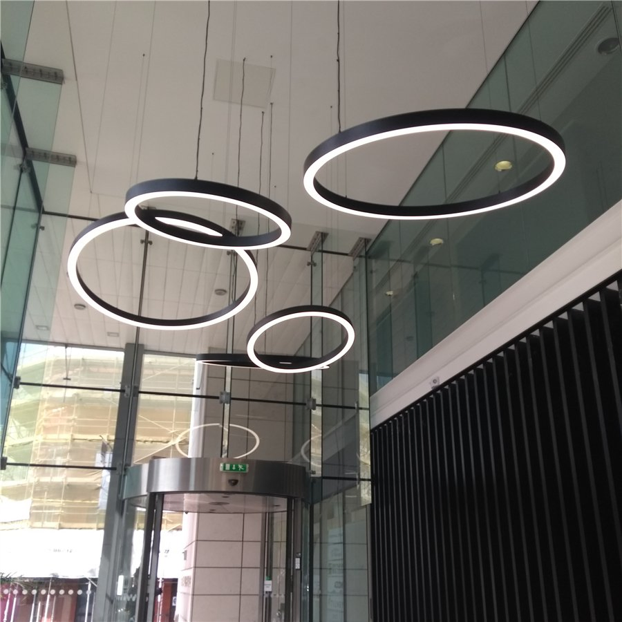 Slim LED Curved Profile Halo Ring Light 40mm Width