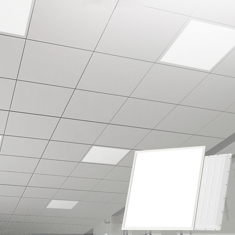 600*600 Ceiling Lighting Fixture Square Shape Recessed LED Flat Panel Light