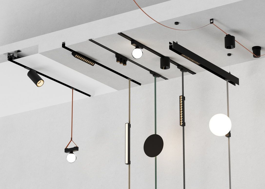 48V Super Slim Surface Magnet Track Linear Ceiling Pendant Lamp Flexible Belt LED Magnetic Track Light with Tuya System