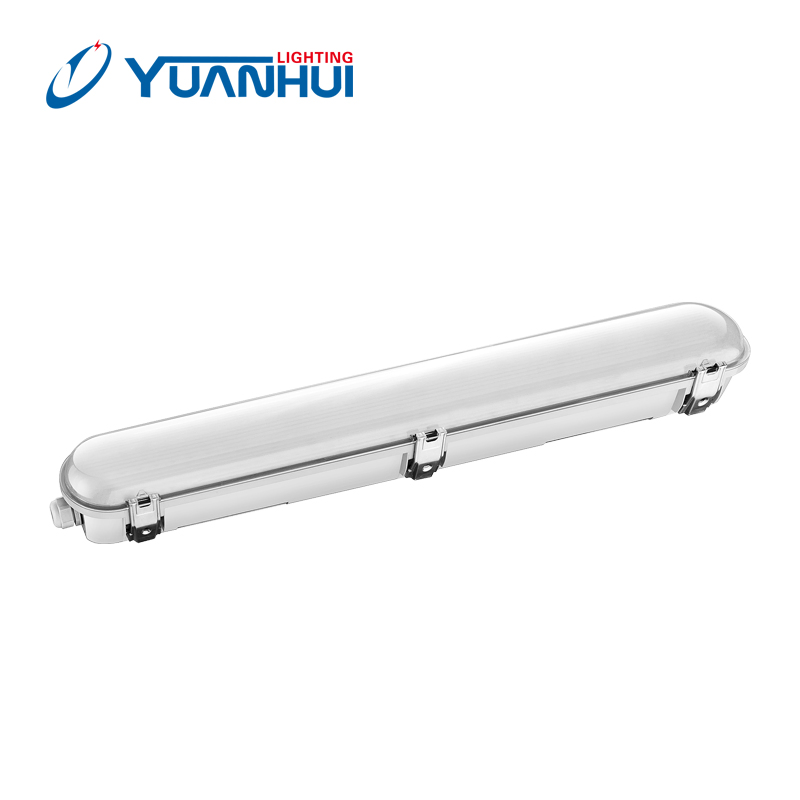 130lm/W IP65 Ik08 Linear Low Bay Tri-Proof LED Light, Waterproof Batten