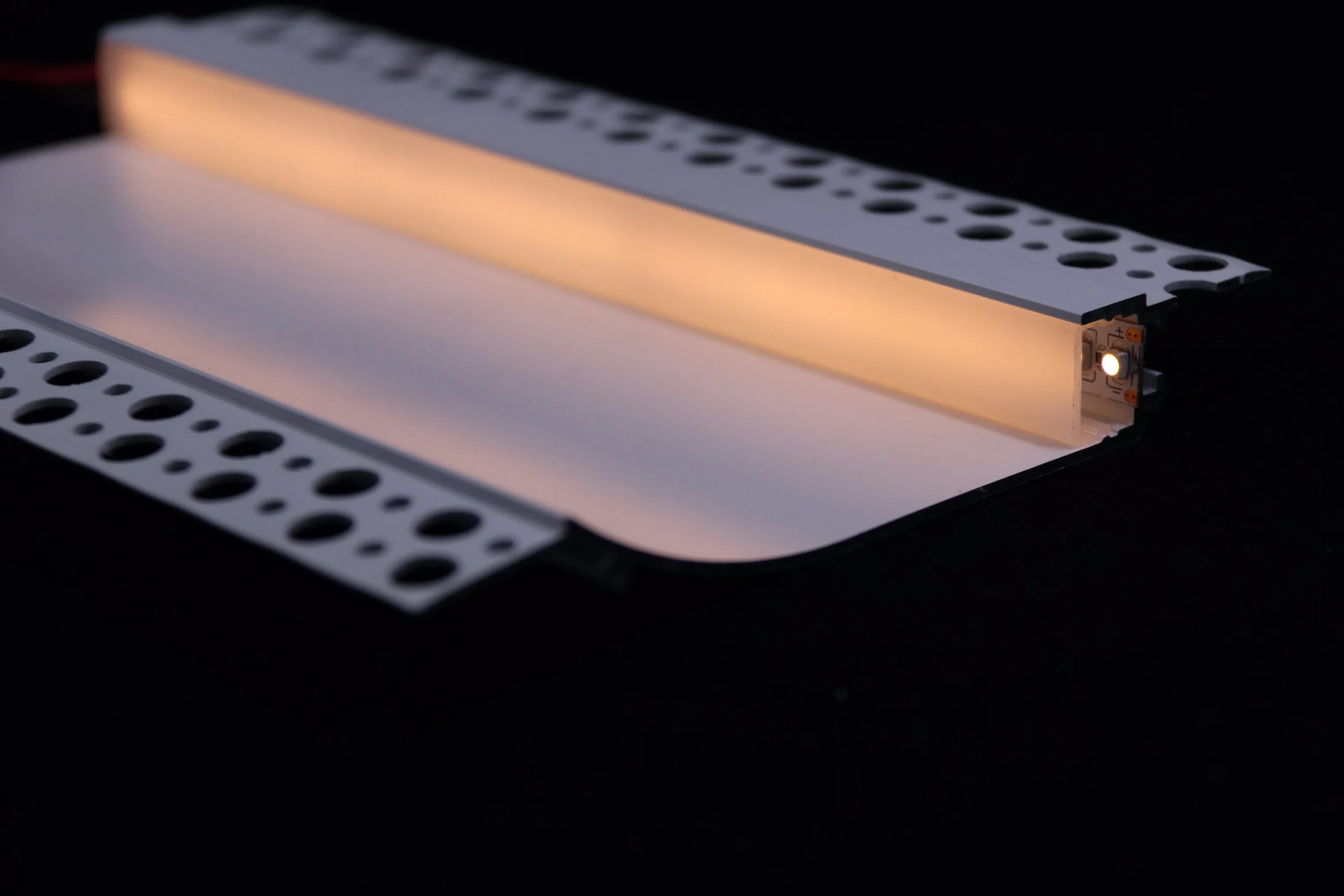 Al-C06 LED Aluminum Profile Art Downlight Indirect Lighting Cove Drywall Plaster Architecture Recessed Linear Light