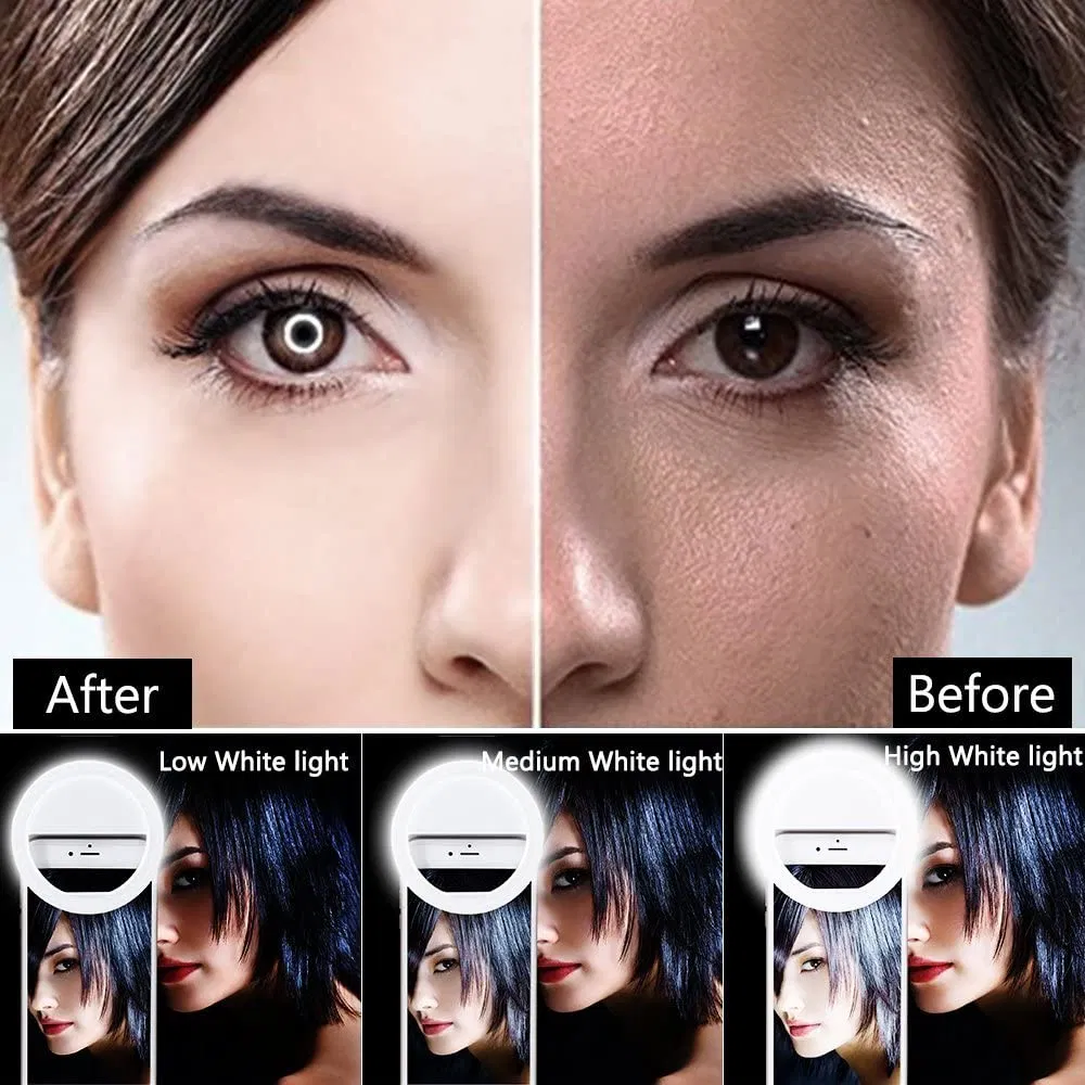 Custom Selfie Ring Light Mobile Phone Rechargeable Camera Mini LED Light