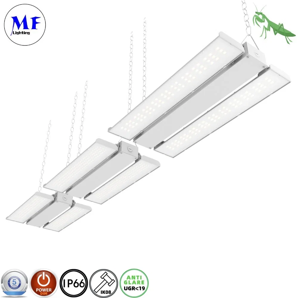 Factory Price 150W 170lm/W IP66 Waterproof Dimmable Aluminum LED Highbay Lamp LED Linear High Bay Light for Factory Workshop Warehouse Logistics Center