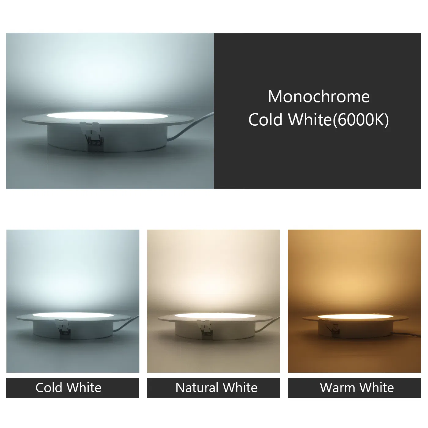 Ultra Slim Panel Light AC120V/220V 5W-21W High Efficiency LED Downlight