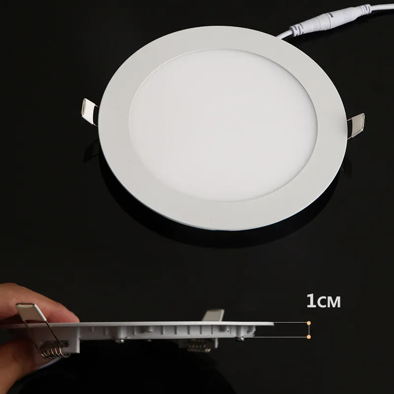 110V 220V Dimmable Thin Round SMD LED Luminaires Recessed Lighting 6 Inch 4 Inch Ceiling Slim Panel LED Pot Light