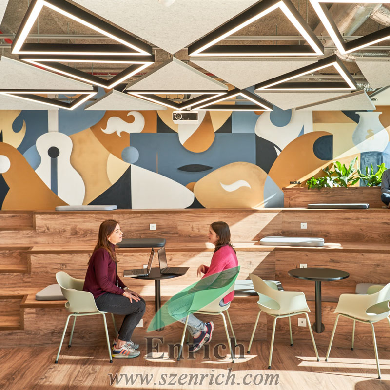 Long Running Suspended LED Linear Light with Seamless Connection for Office Lighting