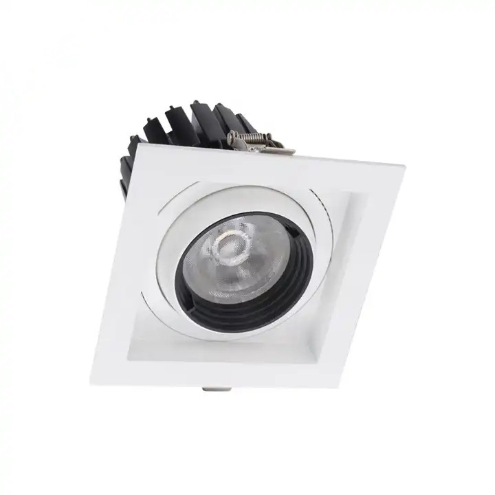 Anti Glare CCT Grill Panel Light Adjustable GU10 Recessed LED Downlight for Project Spotlights