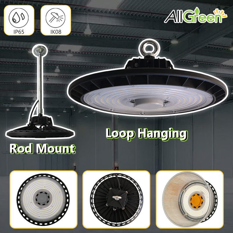 Industrial UFO Highbay Light 100W 120W 150W 200W 240W Hanging LED High Bay Light for Commercial Warehouse Factory Workshop
